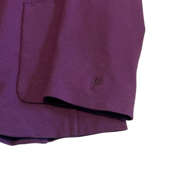 Coolibar Women's Key Cove Jacket Single Button Blazer UPF 50 Deep Wine Sz M - Picture 6 of 11